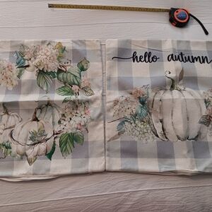 NWOT Fall Harvest Decorative Pillowcases 17 X 17